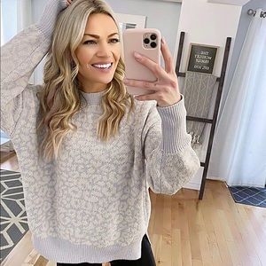 Abercrombie & Fitch Leopard Print sweater